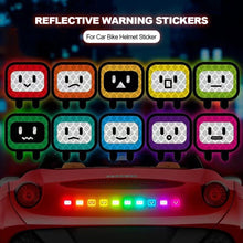 Load image into Gallery viewer, 10Pcs Universal Motorcycle Car Reflector Sticker Safety Warning Mark High Reflective Tape for Car Bike Helmet Sticker
