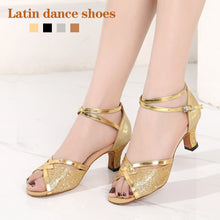 Load image into Gallery viewer, 5.5CM Women Latin Dance Shoes Tango Ballroom Salsa Dance Dancing Shoes For Ladies Girl Heeled Party Oxford Bottom Shoes
