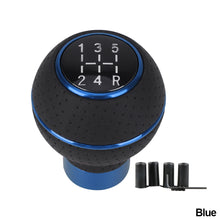 Load image into Gallery viewer, Aluminium 5 Speed Car Gear Shift Knob For Manual Transmission Automatic Gear level Knob Shift Lever with M8 M10 M12 Adapter
