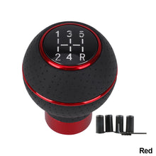Load image into Gallery viewer, Aluminium 5 Speed Car Gear Shift Knob For Manual Transmission Automatic Gear level Knob Shift Lever with M8 M10 M12 Adapter
