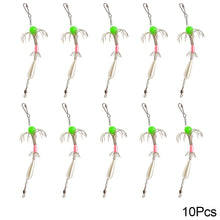 Load image into Gallery viewer, 1/5/10Pcs Squid Hook Squid Jigs Sea Fishing Octopus Hook Luminous Squid Umbrella Hook Fishing Lure Calamary Bait Catcher
