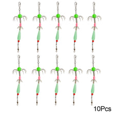 Load image into Gallery viewer, 1/5/10Pcs Squid Hook Squid Jigs Sea Fishing Octopus Hook Luminous Squid Umbrella Hook Fishing Lure Calamary Bait Catcher
