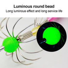 Load image into Gallery viewer, 1/5/10Pcs Squid Hook Squid Jigs Sea Fishing Octopus Hook Luminous Squid Umbrella Hook Fishing Lure Calamary Bait Catcher
