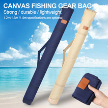Load image into Gallery viewer, Folding Portable Canvas Fishing Rod Bag Storage Bag Fishing Tackle Storage Bag Large Capacity Fishing Gear Accessories
