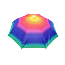 Load image into Gallery viewer, 55cm Portable Rain Umbrella Hat Foldable Outdoor Fishing Anti-Sun Waterproof Umbrella Camping Head Cap Beach Head Hats
