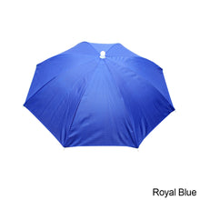 Load image into Gallery viewer, 55cm Portable Rain Umbrella Hat Foldable Outdoor Fishing Anti-Sun Waterproof Umbrella Camping Head Cap Beach Head Hats
