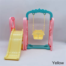 Load image into Gallery viewer, Macaron Color Swing &amp;Slippery Slide Set for Kid Doll Kids Pretand Play Toys Girls Gifts Accessories
