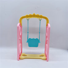 Load image into Gallery viewer, Macaron Color Swing &amp;Slippery Slide Set for Kid Doll Kids Pretand Play Toys Girls Gifts Accessories

