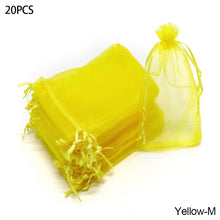 Load image into Gallery viewer, 20PCS Grape Fruit Protection Bags Garden Drawstring Netting Mesh Bags Anti-Bird For Plant Fruit Trees Organza Bags
