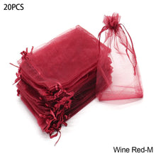 Load image into Gallery viewer, 20PCS Grape Fruit Protection Bags Garden Drawstring Netting Mesh Bags Anti-Bird For Plant Fruit Trees Organza Bags
