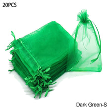 Load image into Gallery viewer, 20PCS Grape Fruit Protection Bags Garden Drawstring Netting Mesh Bags Anti-Bird For Plant Fruit Trees Organza Bags
