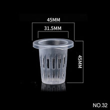 Load image into Gallery viewer, 50Pcs Hydroponic colonization Mesh Pot Net Cup Basket Hydroponic Aeroponic Planting Grow Clone Nursery Plant Soilless
