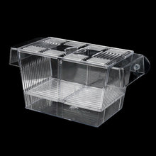 Load image into Gallery viewer, Double-Deck Clear Fish Breeding Isolation Box Aquarium Breeder Fish Tank Hatching Incubator Fish House Home
