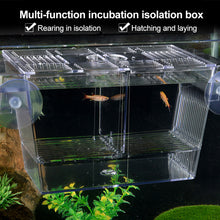 Load image into Gallery viewer, Double-Deck Clear Fish Breeding Isolation Box Aquarium Breeder Fish Tank Hatching Incubator Fish House Home
