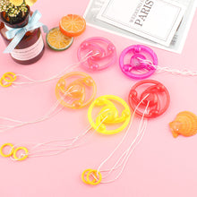 Load image into Gallery viewer, Novel Child Toy Luminous Pull Wire Flywheel Toy Flash Pull Wire Led Flywheel Whistle Yo-Yo Toy Multicolor Light Color Flying Saucer Model
