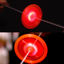 Load image into Gallery viewer, Novel Child Toy Luminous Pull Wire Flywheel Toy Flash Pull Wire Led Flywheel Whistle Yo-Yo Toy Multicolor Light Color Flying Saucer Model
