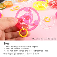 Load image into Gallery viewer, Novel Child Toy Luminous Pull Wire Flywheel Toy Flash Pull Wire Led Flywheel Whistle Yo-Yo Toy Multicolor Light Color Flying Saucer Model
