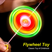 Load image into Gallery viewer, Novel Child Toy Luminous Pull Wire Flywheel Toy Flash Pull Wire Led Flywheel Whistle Yo-Yo Toy Multicolor Light Color Flying Saucer Model
