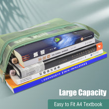 Load image into Gallery viewer, Transparent PVC Mesh Subject Bag for Students Subject Classification Document Bag A4 Test Paper Storage Bag Textbook
