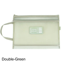 Load image into Gallery viewer, Transparent PVC Mesh Subject Bag for Students Subject Classification Document Bag A4 Test Paper Storage Bag Textbook
