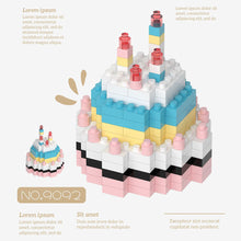 Load image into Gallery viewer, Unique and Interesting Birthday Cake Building Blocks Cake Shaped Small Particle Toy for Friend Birthday Gift
