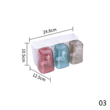 Load image into Gallery viewer, Wall-mounted Toothbrush Holder With Toothpaste Dispenser Punch-free Bathroom Storage For Home Waterproof Bathroom Accessories
