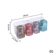 Load image into Gallery viewer, Wall-mounted Toothbrush Holder With Toothpaste Dispenser Punch-free Bathroom Storage For Home Waterproof Bathroom Accessories
