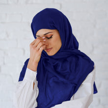 Load image into Gallery viewer, Fashion Silky Satin Turbans For Women Plain Hijabs Head Scarf For Ladies Elegant Shawl Muslim Scarves Head Wraps

