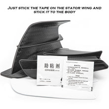 Load image into Gallery viewer, 2Pcs Motorcycle Winglet Aerodynamic Wing Kit Spoiler Protection Guard Wind For Yamaha Suzuki Kawasaki Honda H2/H2R Scooter
