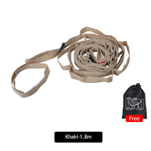 Load image into Gallery viewer, 1.8/5m Outdoor Hanging Rope Portable Lanyard Canopy Hanger Camping Campsite Storage Strap Camping Travel Clothesline Hiking Tent Accessories
