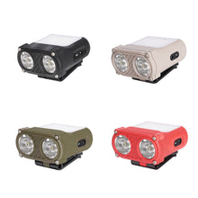 Load image into Gallery viewer, 5 Modes USB Rechargeable Dual Beam Hat Clip Cap Light Mini LED Headlamp Sensor Headlight Adjustable Angle Camping Headlamp Work Lights
