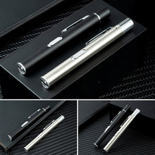 Load image into Gallery viewer, LED Flashlight Work Light Dual Light Source Medical First Aid Pen Light Flashlight Torch Lamp Pupil Gauge Measurements Doctor Nurse Diagnosis
