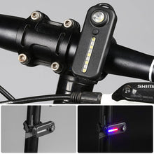 Load image into Gallery viewer, USB Rechargeable LED Shoulder Tactical Police Flashlight with Clip Torch Bike Taillight Helmet Warning Light Outdoor Lamp
