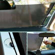 Load image into Gallery viewer, Car Sunshade Front Window Sun Shade Protector Parasol Cover Curtains Car Interior Windshield Retractable Protection Accessories
