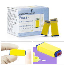 Load image into Gallery viewer, Disposable Terminal Blood Sampler Lock Clip Safety Needle Blood Sampler Blood Glucose Meter Hemostix Family Health Monitoring
