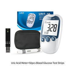 Load image into Gallery viewer, Portable Uric Acid Detector Household Dual-function Detector Accurate Test Uric Acid Test Paper Blood Glucose Test Strips
