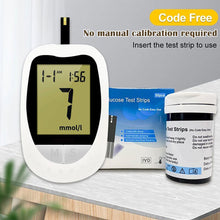 Load image into Gallery viewer, Blood Glucose Meter Household Blood Glucose Detector Measuring Hyperglycemia Medical Blood Glucose Meter Blood Sampling Needle
