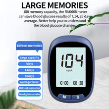 Load image into Gallery viewer, Blood Glucose Meter Household Medical Precise Blood Glucose Meter Blood Glucose Test Paper Blood Sampling Needle Health Monitoring

