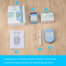 Load image into Gallery viewer, Household Portable Blood Glucose Meter HD Large Screen Display Painless Blood Glucose Meter Blood Glucose Test Paper
