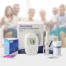 Load image into Gallery viewer, Household Blood Glucose Meter Portable Medical Health Monitoring Blood Glucose Meter Blood Glucose Monitor with Test Paper
