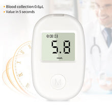 Load image into Gallery viewer, Household Blood Glucose Meter Portable Medical Health Monitoring Blood Glucose Meter Blood Glucose Monitor with Test Paper
