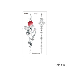 Load image into Gallery viewer, Flower Arm Tattoo Sticker Waterproof Plain Color Disposable Artistic Flower Summer Women Men Fashion Tattoo Sticker
