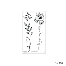 Load image into Gallery viewer, Flower Arm Tattoo Sticker Waterproof Plain Color Disposable Artistic Flower Summer Women Men Fashion Tattoo Sticker
