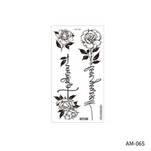Load image into Gallery viewer, Flower Arm Tattoo Sticker Waterproof Plain Color Disposable Artistic Flower Summer Women Men Fashion Tattoo Sticker
