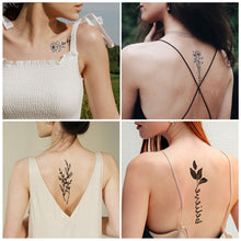 Load image into Gallery viewer, Flower Arm Tattoo Sticker Waterproof Plain Color Disposable Artistic Flower Summer Women Men Fashion Tattoo Sticker

