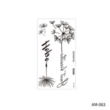 Load image into Gallery viewer, Flower Arm Tattoo Sticker Waterproof Plain Color Disposable Artistic Flower Summer Women Men Fashion Tattoo Sticker
