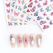 Load image into Gallery viewer, Fashion Nail Enhancement Sticker Strawberry Cute Rabbit Flower Back Glue Nail Sticker Pink Ink Nail Enhancement Sticker
