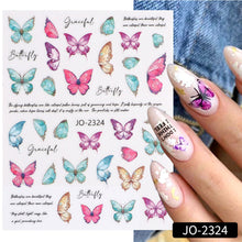 Load image into Gallery viewer, Fashion Nail Enhancement Sticker Strawberry Cute Rabbit Flower Back Glue Nail Sticker Pink Ink Nail Enhancement Sticker
