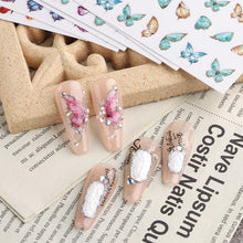 Load image into Gallery viewer, Fashion Nail Enhancement Sticker Strawberry Cute Rabbit Flower Back Glue Nail Sticker Pink Ink Nail Enhancement Sticker
