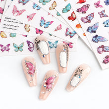 Load image into Gallery viewer, Fashion Nail Enhancement Sticker Strawberry Cute Rabbit Flower Back Glue Nail Sticker Pink Ink Nail Enhancement Sticker
